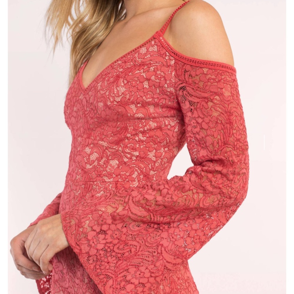 The JetSet Diaries Rava Lace Romper in Apricot